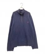 POLO JEANSポロジーンズ）の古着「ハーフジップニット」｜ネイビー