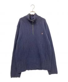 POLO JEANS（ポロジーンズ）の古着「ハーフジップニット」｜ネイビー
