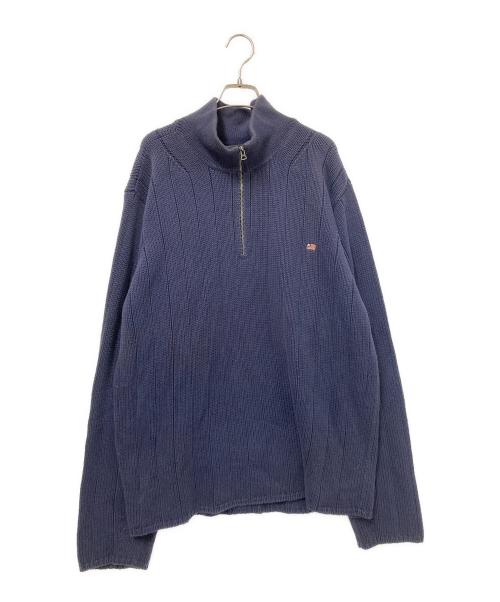 POLO JEANS（ポロジーンズ）POLO JEANS (ポロジーンズ) ハーフジップニット ネイビー サイズ:XLの古着・服飾アイテム