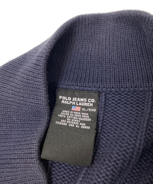 POLO JEANS（ポロジーンズ）POLO JEANS (ポロジーンズ) ハーフジップニット ネイビー サイズ:XLの古着・服飾アイテム