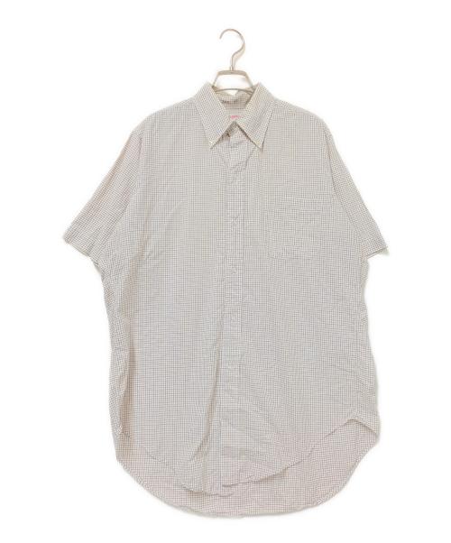BROOKS BROTHERS（ブルックスブラザーズ）BROOKS BROTHERS (ブルックスブラザーズ) 6つボタンチェックシャツ ホワイト サイズ:16の古着・服飾アイテム