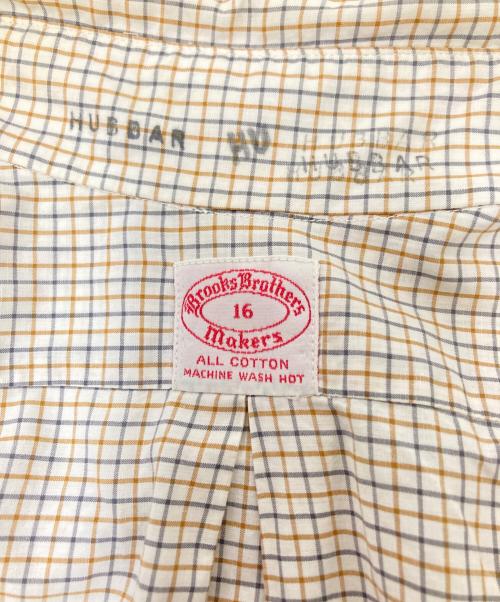 BROOKS BROTHERS（ブルックスブラザーズ）BROOKS BROTHERS (ブルックスブラザーズ) 6つボタンチェックシャツ ホワイト サイズ:16の古着・服飾アイテム