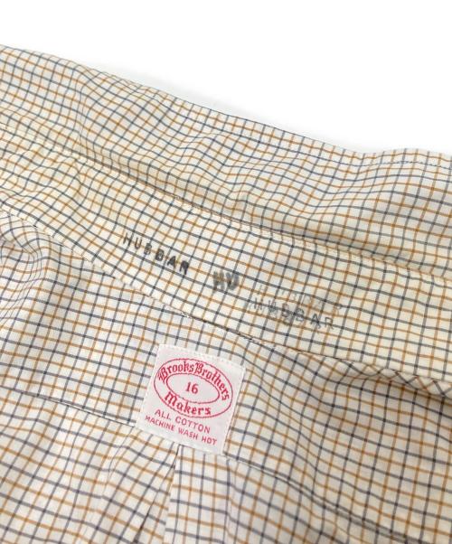 BROOKS BROTHERS（ブルックスブラザーズ）BROOKS BROTHERS (ブルックスブラザーズ) 6つボタンチェックシャツ ホワイト サイズ:16の古着・服飾アイテム