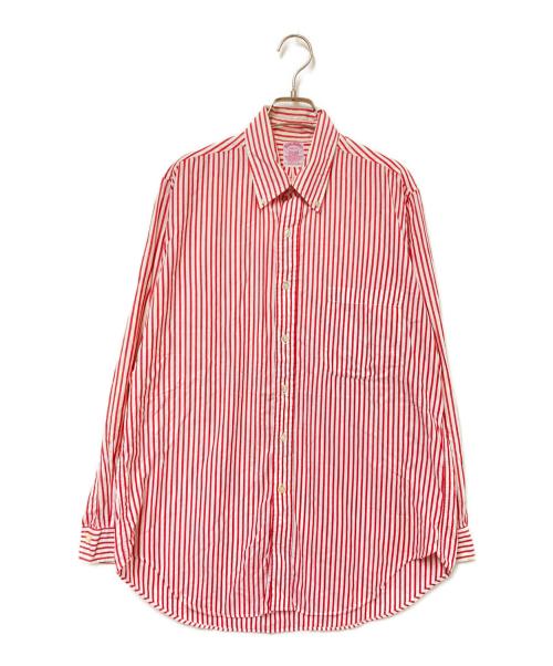 BROOKS BROTHERS（ブルックスブラザーズ）BROOKS BROTHERS (ブルックスブラザーズ) ストライプBDシャツ レッド×ホワイト サイズ:15 1/2の古着・服飾アイテム