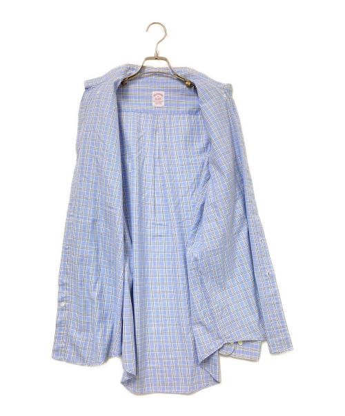BROOKS BROTHERS（ブルックスブラザーズ）BROOKS BROTHERS (ブルックスブラザーズ) チェック柄BDシャツ ブルー サイズ:Mの古着・服飾アイテム