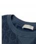 中古・古着 Dior (ディオール) オブリークテリーコットンジャカードTシャツ ネイビー サイズ:L：38000円