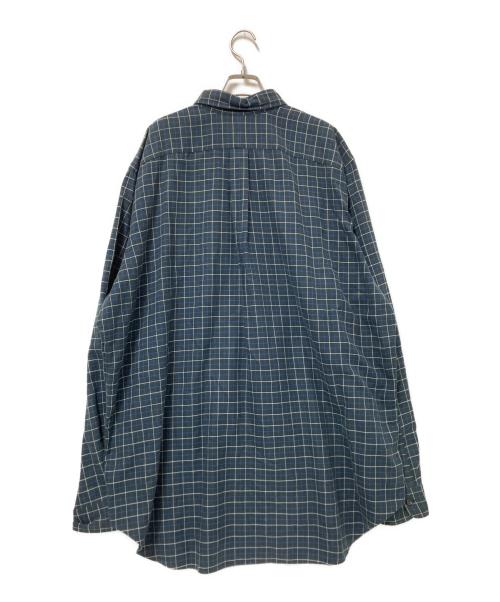 RALPH LAUREN（ラルフローレン）RALPH LAUREN (ラルフローレン) チェックBDシャツ ブラック×ホワイト サイズ:XLTの古着・服飾アイテム