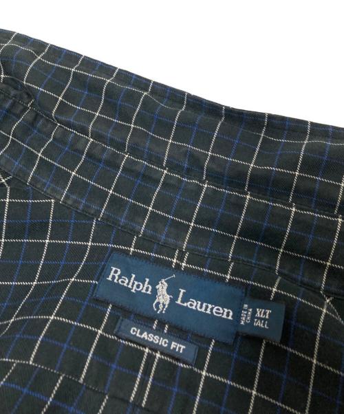 RALPH LAUREN（ラルフローレン）RALPH LAUREN (ラルフローレン) チェックBDシャツ ブラック×ホワイト サイズ:XLTの古着・服飾アイテム