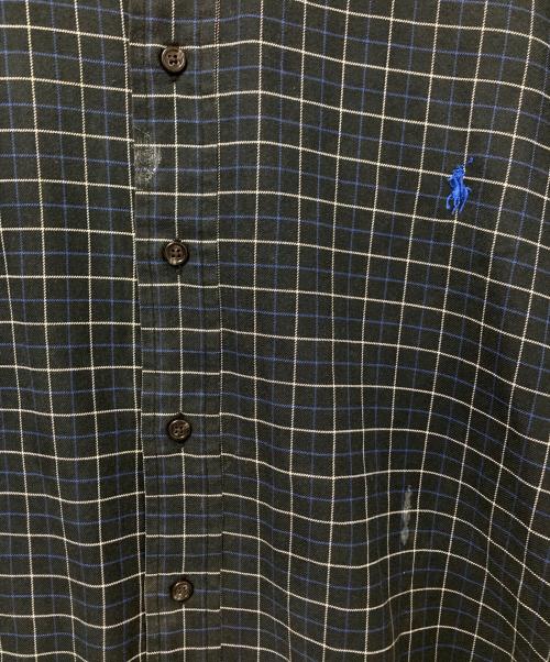 RALPH LAUREN（ラルフローレン）RALPH LAUREN (ラルフローレン) チェックBDシャツ ブラック×ホワイト サイズ:XLTの古着・服飾アイテム