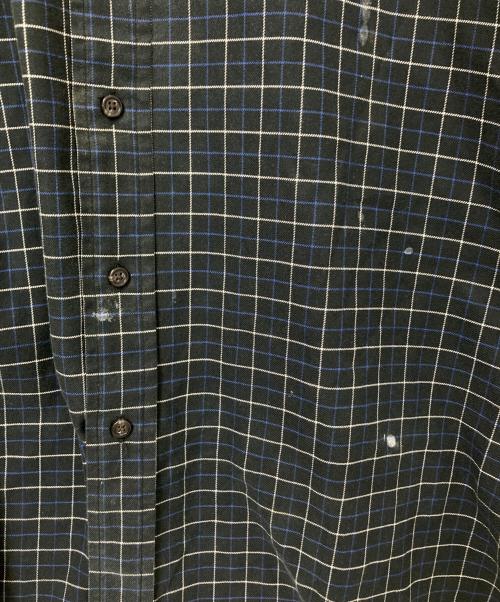 RALPH LAUREN（ラルフローレン）RALPH LAUREN (ラルフローレン) チェックBDシャツ ブラック×ホワイト サイズ:XLTの古着・服飾アイテム