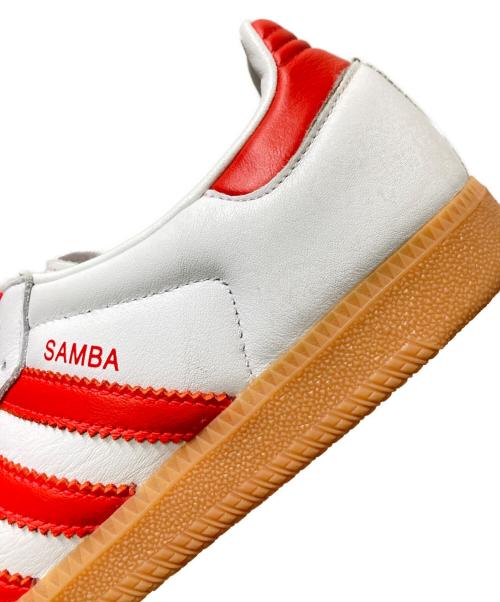 adidas（アディダス）adidas (アディダス) SAMBA OG W ホワイト×レッド サイズ:28.5cmの古着・服飾アイテム
