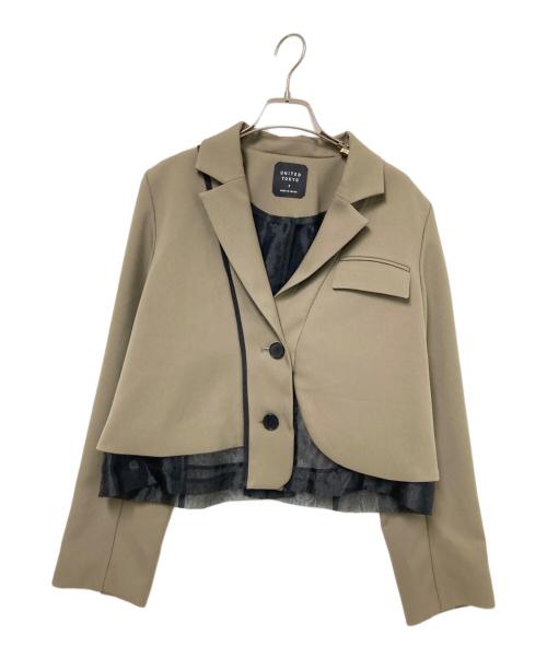 UNITED TOKYO（ユナイテッドトーキョー）UNITED TOKYO (ユナイテッドトーキョー) テーラードジャケット ベージュ サイズ:2の古着・服飾アイテム