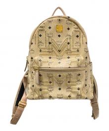 MCM（エムシーエム）の古着「スタッズリュック」｜ベージュ