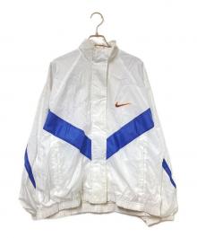 NIKE（ナイキ）の古着「90-00‘Sスタンドカラーナイロンジャケット」｜ホワイト×ネイビー