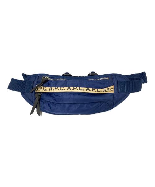 A.P.C.（アーペーセー）A.P.C. (アーペーセー) ロゴウエストバッグ ネイビー サイズ:下記参照の古着・服飾アイテム