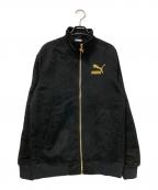 PUMAプーマ）の古着「T7 RECLAIM SUEDE TRACK JACKET」｜ブラック