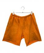 SUPREMEシュプリーム）の古着「Spray Sweatshort」｜オレンジ