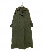Spick and Spanスピック＆スパン）の古着「MANTECOEトレンチコート」｜グリーン