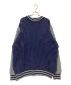 Kerry Woolen Millsケリーウーレンミルズ）の古着「fisherman rib crew neck sweater」｜ネイビー