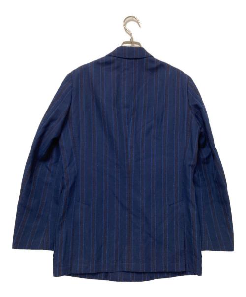 green label relaxing（グリーンレーベルリラクシング）green label relaxing (グリーンレーベルリラクシング) サルトリアリング ストライプ 6ボタン ダブルブレスト ネイビー サイズ:44の古着・服飾アイテム