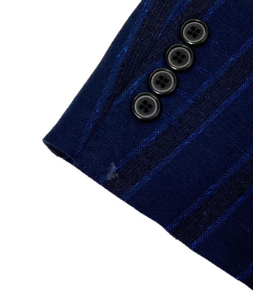 green label relaxing（グリーンレーベルリラクシング）green label relaxing (グリーンレーベルリラクシング) サルトリアリング ストライプ 6ボタン ダブルブレスト ネイビー サイズ:44の古着・服飾アイテム