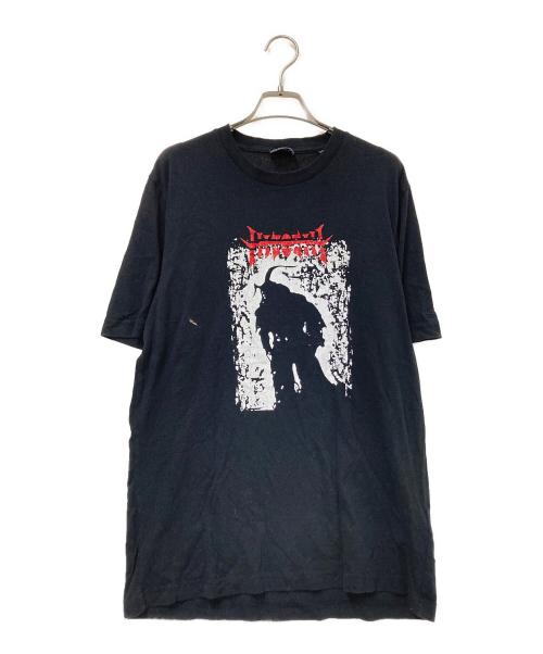 DIESEL（ディーゼル）DIESEL (ディーゼル) グラフィックプリントTシャツ ブラック サイズ:Sの古着・服飾アイテム