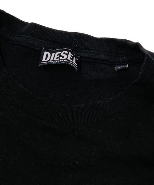DIESEL（ディーゼル）DIESEL (ディーゼル) グラフィックプリントTシャツ ブラック サイズ:Sの古着・服飾アイテム
