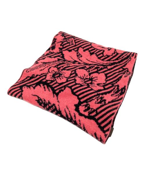 Vivienne Westwood（ヴィヴィアンウエストウッド）Vivienne Westwood (ヴィヴィアンウエストウッド) ウールニットスヌード ブラック×ピンク サイズ:下記参照の古着・服飾アイテム