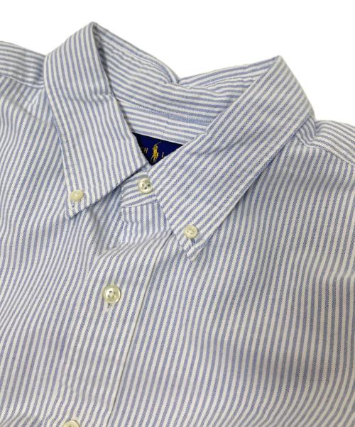 RALPH LAUREN（ラルフローレン）RALPH LAUREN (ラルフローレン) ストライプBDシャツ ブルー×ホワイト サイズ:2XBの古着・服飾アイテム