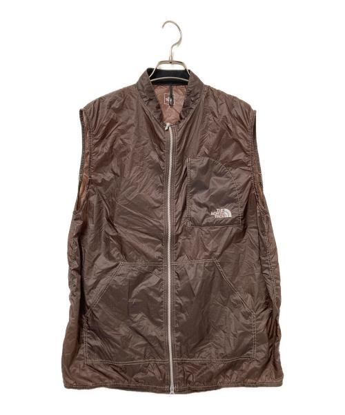 THE NORTH FACE（ザ ノース フェイス）THE NORTH FACE (ザ ノース フェイス) フリーランウィンドベスト ブラウン サイズ:Lの古着・服飾アイテム