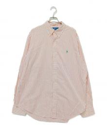 RALPH LAUREN（ラルフローレン）の古着「ストライプBDシャツ」｜ホワイト×オレンジ