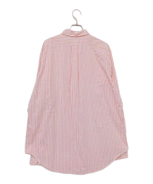 RALPH LAUREN（ラルフローレン）RALPH LAUREN (ラルフローレン) ストライプBDシャツ ホワイト×オレンジ サイズ:XLの古着・服飾アイテム