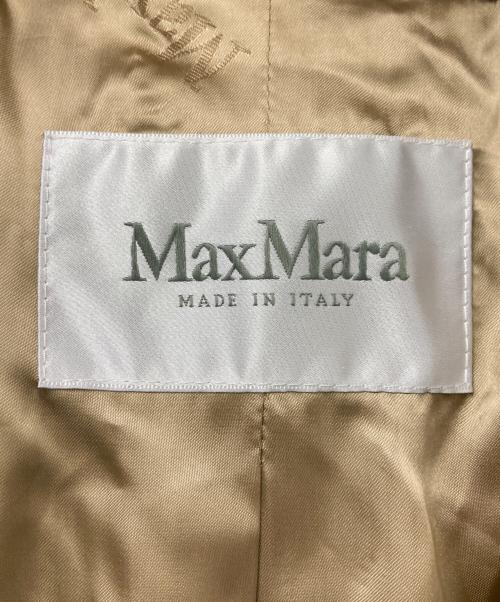 MaxMara（マックスマーラ）MaxMara (マックスマーラ) フリンジキャメルコート ベージュ サイズ:40 未使用品の古着・服飾アイテム