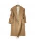 MaxMara（マックスマーラ）の古着「フリンジキャメルコート」｜ベージュ