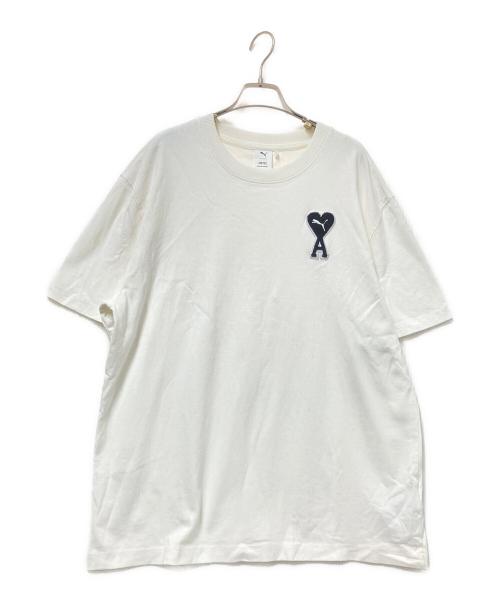 PUMA（プーマ）PUMA (プーマ) AMI Alexandre Mattiussi (アミアレクサンドルマテュッシ) Tシャツ ホワイト サイズ:US:Lの古着・服飾アイテム