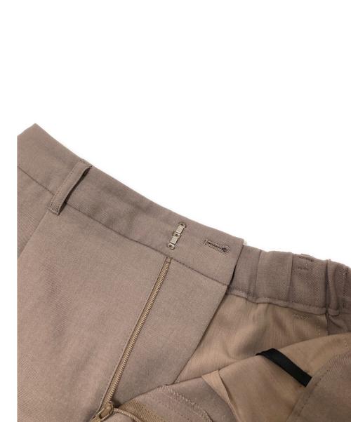 INDIVI（インディヴィ）INDIVI (インディヴィ) ノーカラージャケットセットアップ ベージュ サイズ:JKT:36/PT:38の古着・服飾アイテム