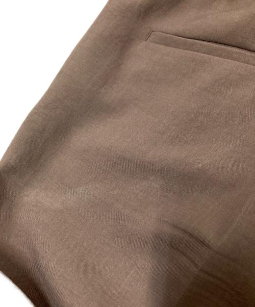 INDIVI（インディヴィ）INDIVI (インディヴィ) ノーカラージャケットセットアップ ベージュ サイズ:JKT:36/PT:38の古着・服飾アイテム