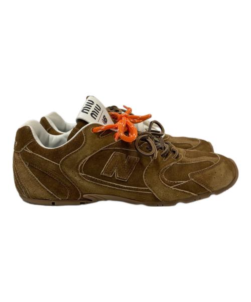NEW BALANCE（ニューバランス）NEW BALANCE (ニューバランス) MIU MIU (ミュウミュウ) 530SL スウェードスニーカー ブラウン サイズ:41の古着・服飾アイテム