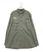 Eddie Bauerエディーバウアー）の古着「フィッシングシャツ」｜グレー
