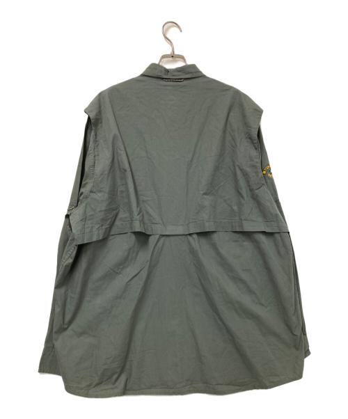 Eddie Bauer（エディーバウアー）Eddie Bauer (エディーバウアー) フィッシングシャツ グレー サイズ:XLの古着・服飾アイテム