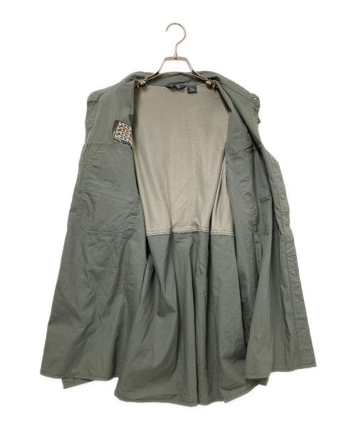 Eddie Bauer（エディーバウアー）Eddie Bauer (エディーバウアー) フィッシングシャツ グレー サイズ:XLの古着・服飾アイテム