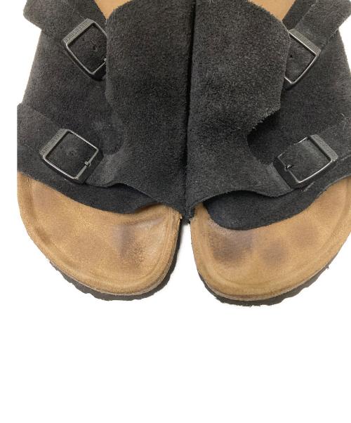 BIRKENSTOCK（ビルケンシュトック）BIRKENSTOCK (ビルケンシュトック) スウェード切替サンダル ブラック サイズ:28.0cmの古着・服飾アイテム