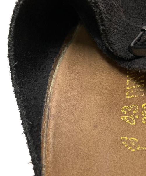 BIRKENSTOCK（ビルケンシュトック）BIRKENSTOCK (ビルケンシュトック) スウェード切替サンダル ブラック サイズ:28.0cmの古着・服飾アイテム