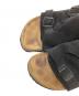 中古・古着 BIRKENSTOCK (ビルケンシュトック) スウェード切替サンダル ブラック サイズ:28.0cm：7000円