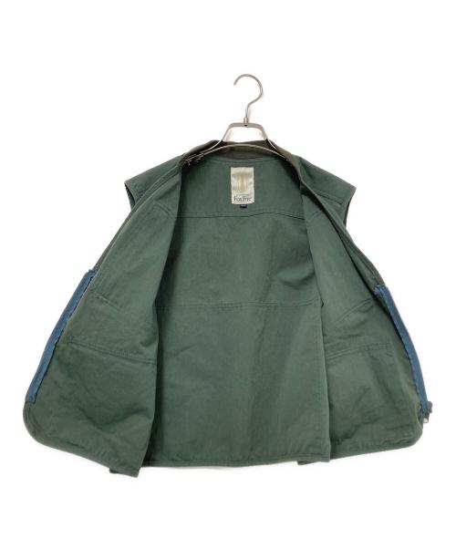 FOX FIRE（フォックスファイヤー）FOX FIRE (フォックスファイヤー) コットンナイロンベスト グリーン サイズ:Mの古着・服飾アイテム