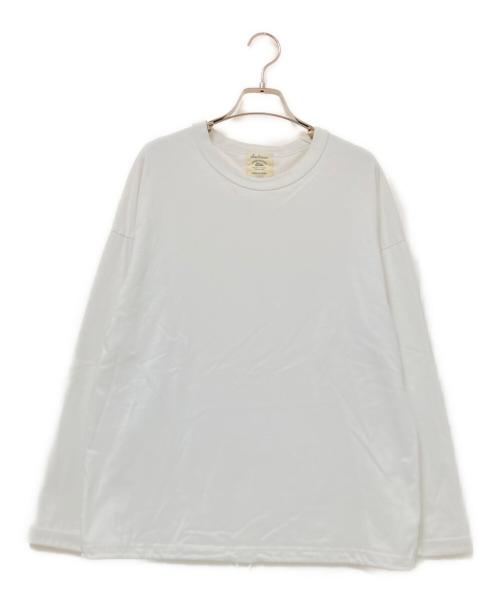 JACKMAN（ジャックマン）JACKMAN (ジャックマン) Himo Long Sleeve T-Shirt ホワイト サイズ:Mの古着・服飾アイテム