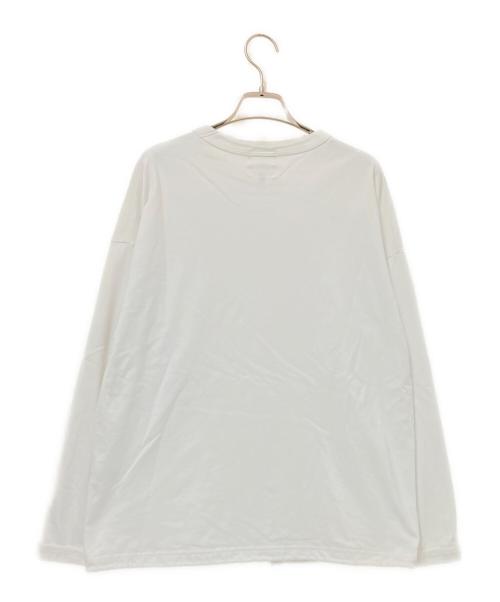 JACKMAN（ジャックマン）JACKMAN (ジャックマン) Himo Long Sleeve T-Shirt ホワイト サイズ:Mの古着・服飾アイテム
