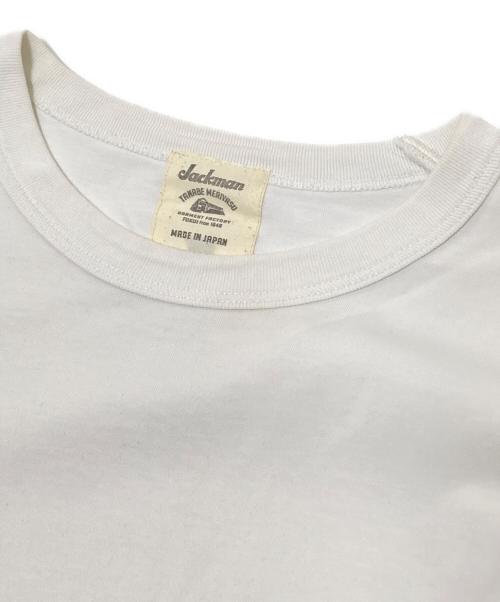 JACKMAN（ジャックマン）JACKMAN (ジャックマン) Himo Long Sleeve T-Shirt ホワイト サイズ:Mの古着・服飾アイテム
