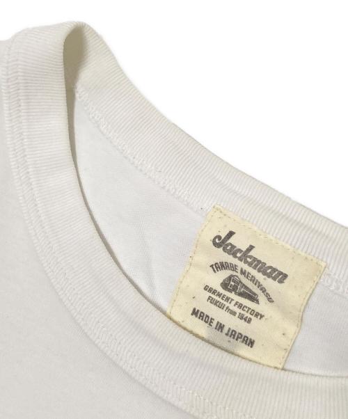 JACKMAN（ジャックマン）JACKMAN (ジャックマン) Himo Long Sleeve T-Shirt ホワイト サイズ:Mの古着・服飾アイテム