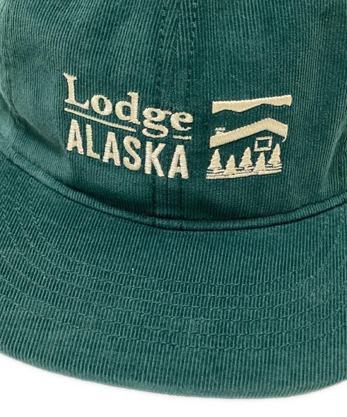 TACOMA FUJI RECORDS（タコマ フジ レコード）TACOMA FUJI RECORDS (タコマ フジ レコード) Lodge ALASKA LOGO CAP グリーン サイズ:57㎝－59㎝の古着・服飾アイテム